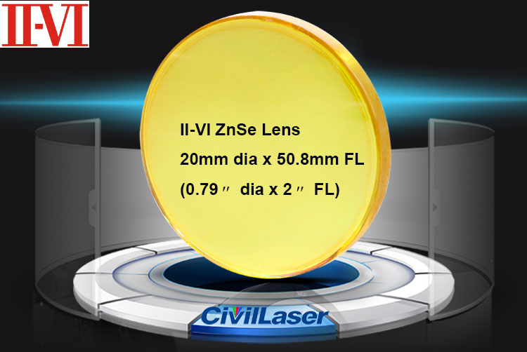 [IIVI] CO2 laser lens 20mm dia x 50.8mm laser cutter lens Laser Focus Lens